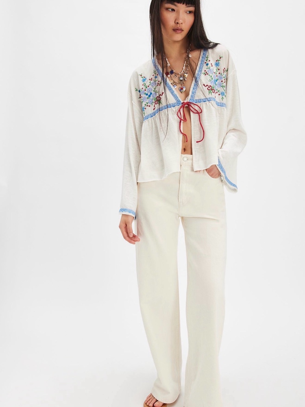 Free People Bouquet Toss Bed Jacket SOLD OUT msrp $148 - Picture 3 of 7